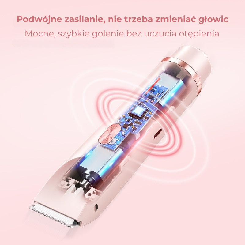 Elektryczna maszynka do strzyżenia włosów 2 w 1