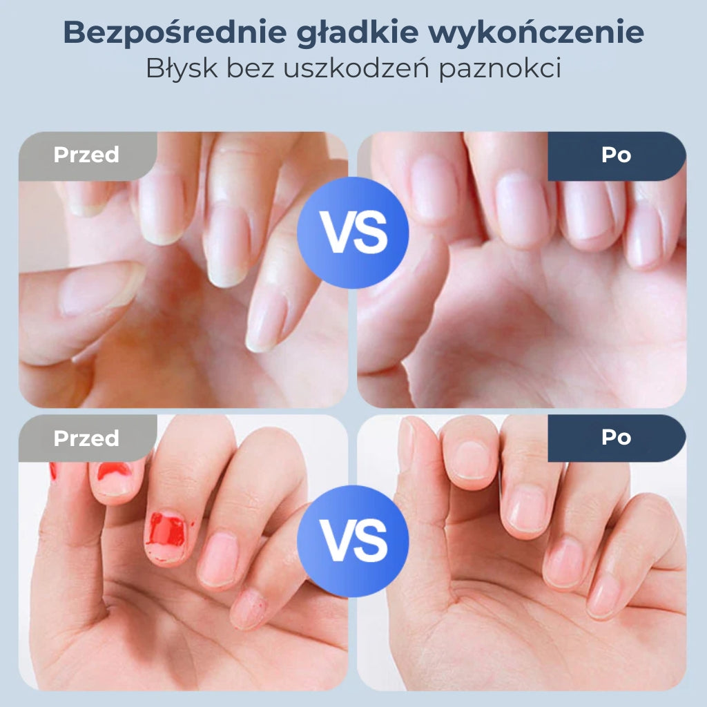 Automatyczny pilnik do paznokci z podświetleniem LED