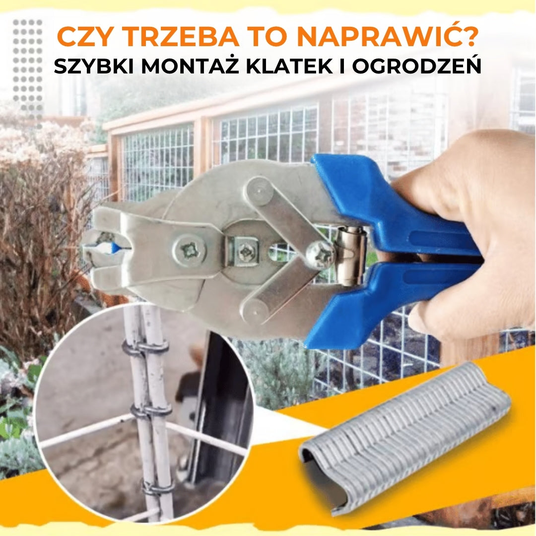 Szczypce do zacisków typu M do siatek i klatek