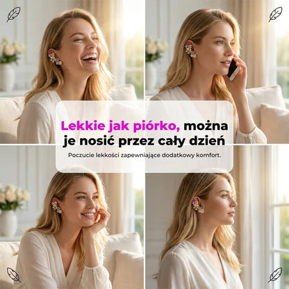 Kwiatowe nausznice z cyrkoniami (2 sztuki)