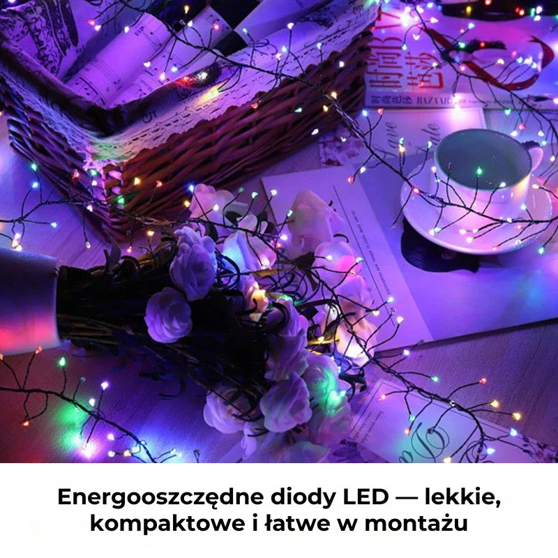 Łańcuch świetlny LED z miedzianym przewodem