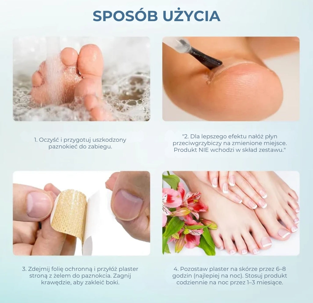 Plastry na grzybicę paznokci (skuteczne wsparcie dla zdrowych paznokci)