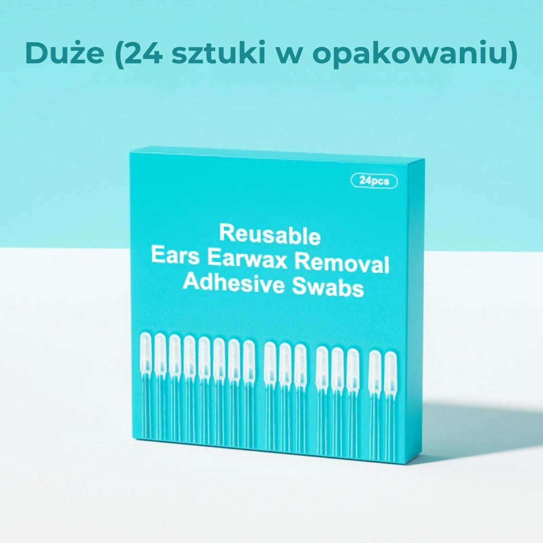 Patyczki do usuwania woskowiny wielokrotnego użytku (24 szt.)