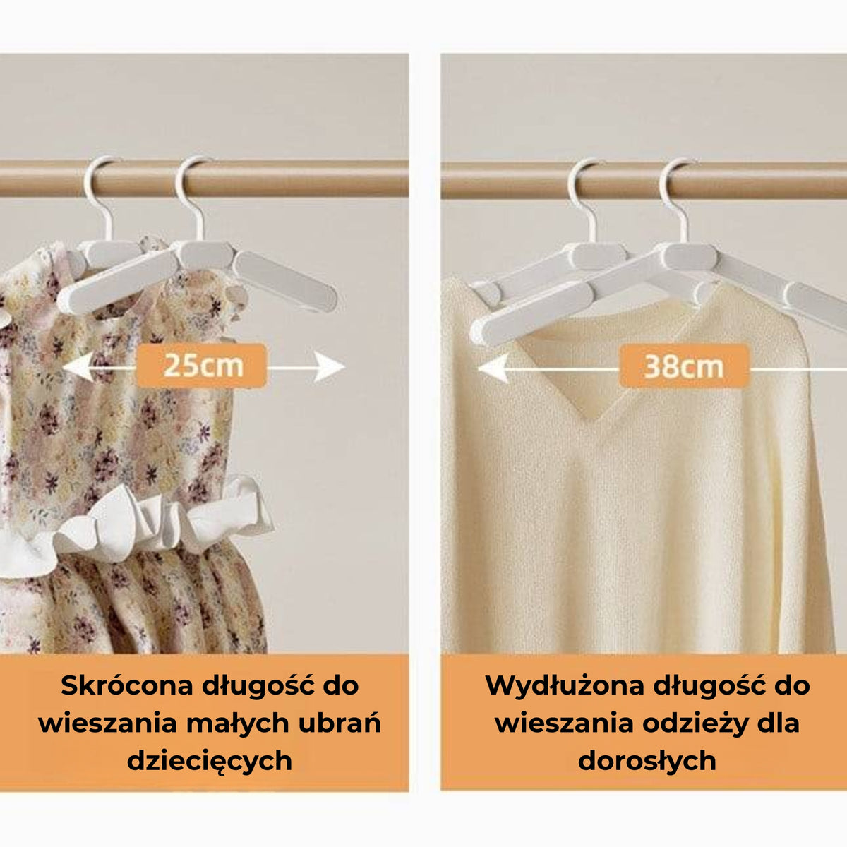 Teleskopowa suszarka na ubrania