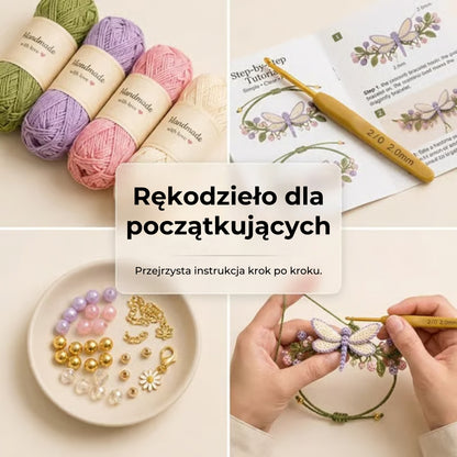 Zestaw do szydełkowania bransoletki „zrób to sam”