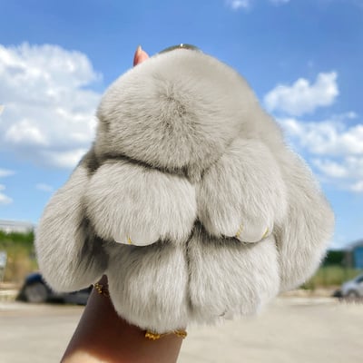 Króliczek do kluczy i torebki Bunny PomPom (RĘCZNIE ROBIONY)