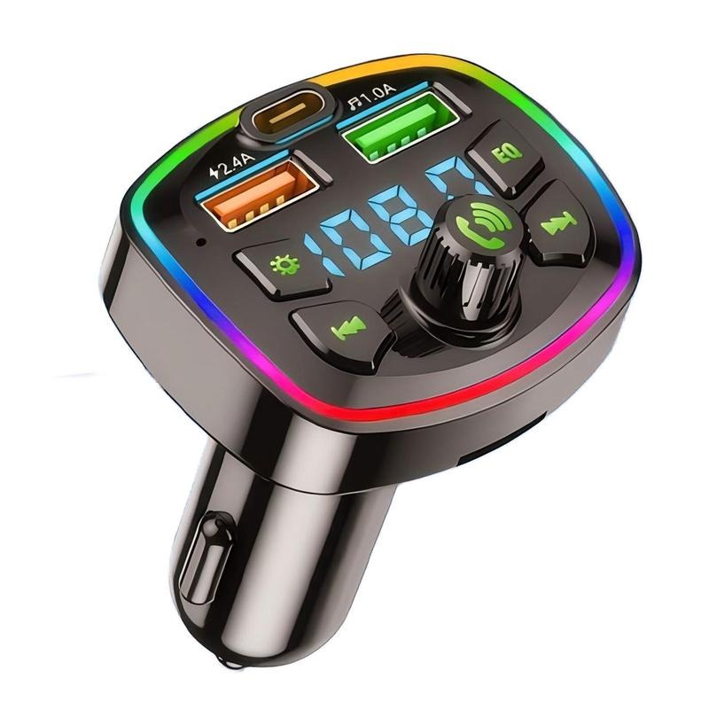 Samochodowy adapter Bluetooth (transmiter FM + ładowarka)