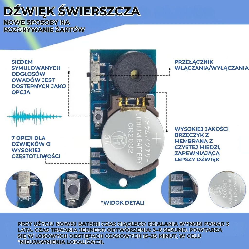 Niewidzialny świerszcz: gadżet do żartów dźwiękowych
