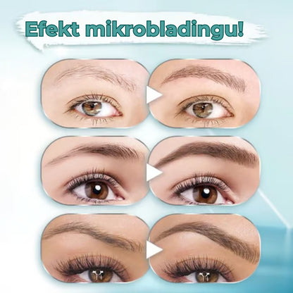 Wodoodporny pisak do brwi z 4 końcówkami