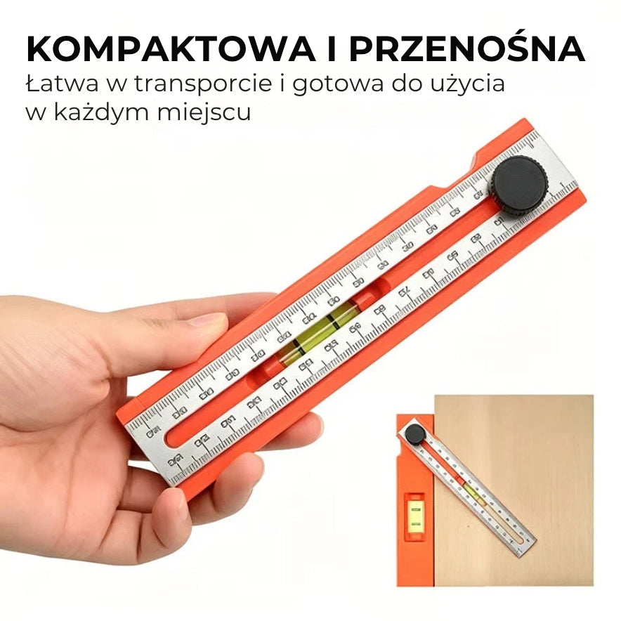 Wielofunkcyjny głębokościomierz z poziomnicą