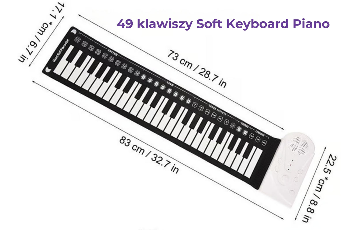 Zwijane pianino elektroniczne do nauki gry