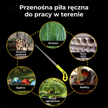 Przenośna piła ręczna do prac ogrodowych i terenowych