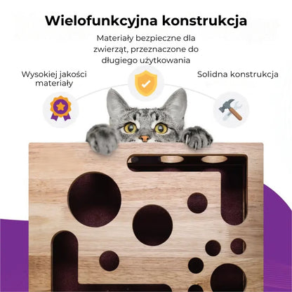 😻 Puzzle drapak do pielęgnacji pazurów dla kota
