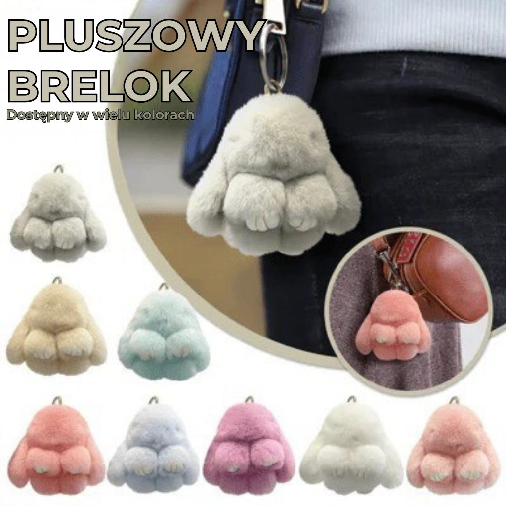 Króliczek do kluczy i torebki Bunny PomPom (RĘCZNIE ROBIONY)