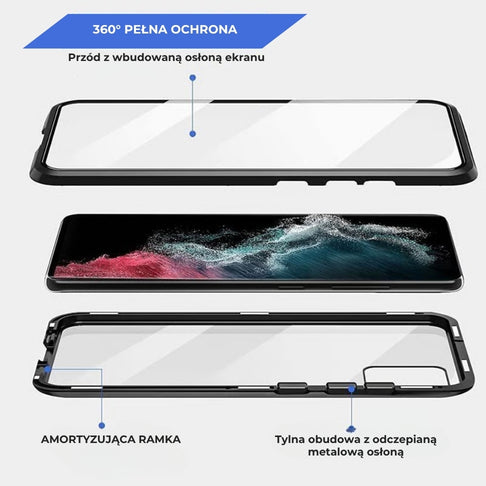 Etui magnetyczne do Samsung z filtrem prywatyzującym