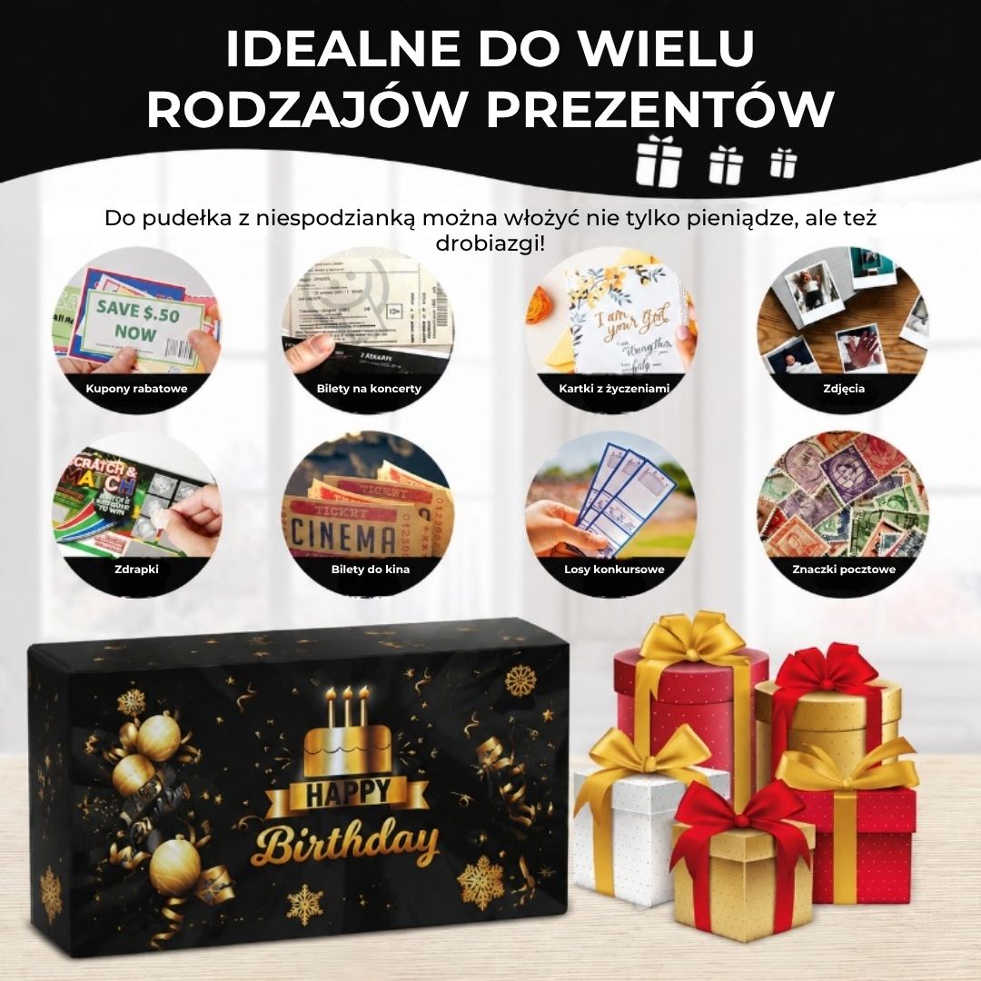 Urodzinowe pudełko z niespodzianką