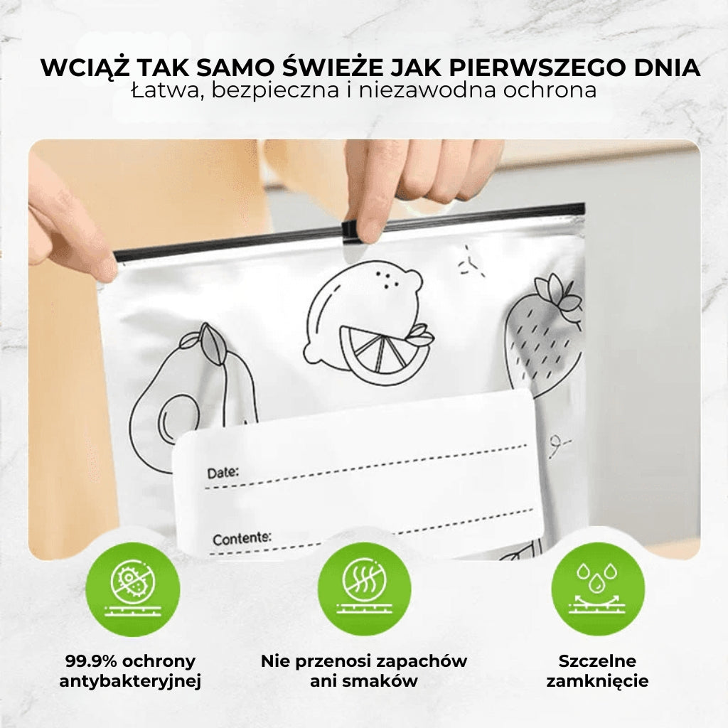 Zestaw wielorazowych woreczków do przechowywania [30 szt]