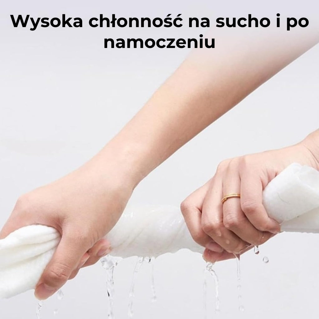 Kompresowane ręczniki bawełniane