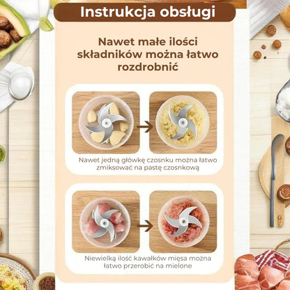 Elektryczny mini-rozdrabniacz do żywności USB
