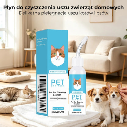Krople do czyszczenia uszu dla psów i kotów 60 ml
