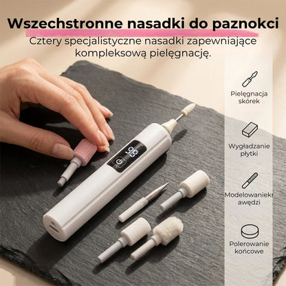 Elektryczna frezarka do paznokci z cyfrową regulacją prędkości