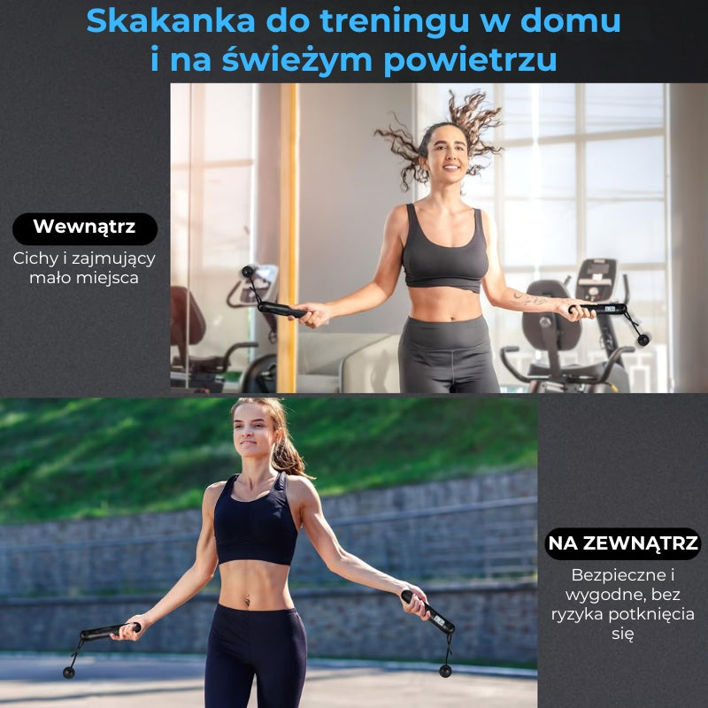 Skakanka z licznikiem, bezprzewodowa skakanka, inteligentna skakanka z obciążeniem