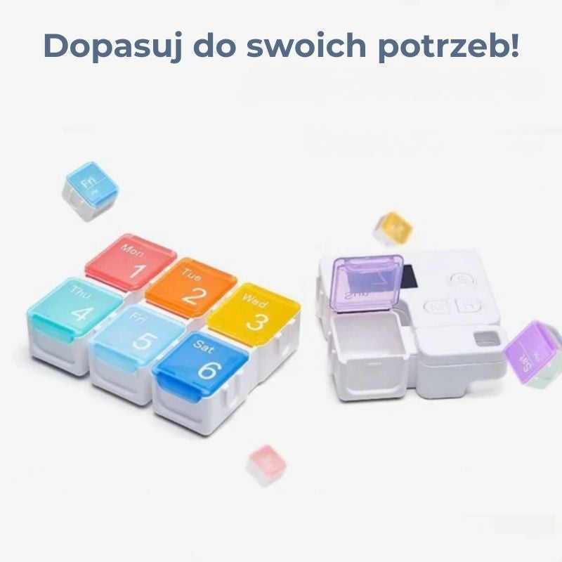 7-dniowy planer na tabletki z budzikiem