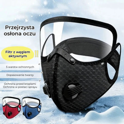 Maska ochronna z filtrem węglowym