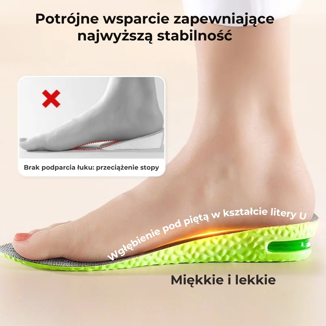Wkładki podwyższające z poduszką powietrzną (1 para)