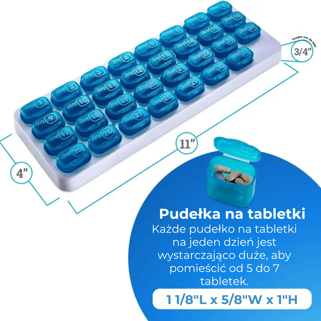 31-dniowy organizer na tabletki