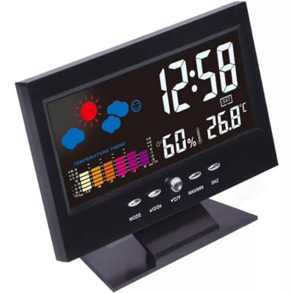 Cyfrowy zegar pogodowy LED