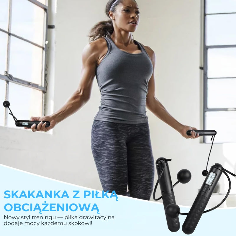 Skakanka z licznikiem, bezprzewodowa skakanka, inteligentna skakanka z obciążeniem