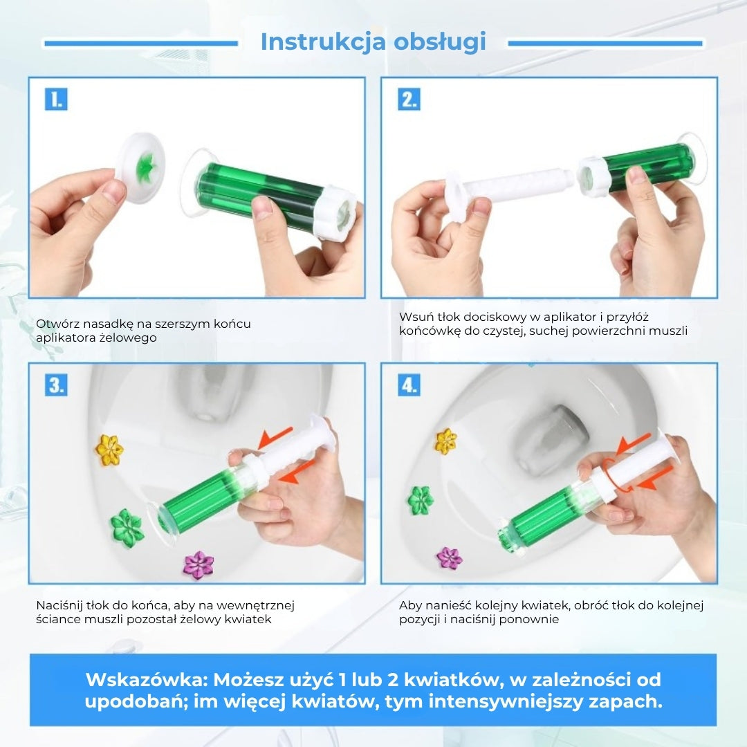 Żelowe stempelki do WC