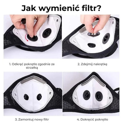Maska ochronna z filtrem węglowym