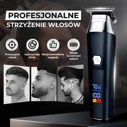 ClipPro™ | Elektryczna Maszynka do Włosów z Wyświetlaczem LCD