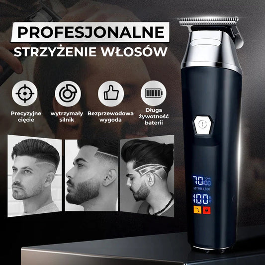ClipPro™ | Elektryczna Maszynka do Włosów z Wyświetlaczem LCD
