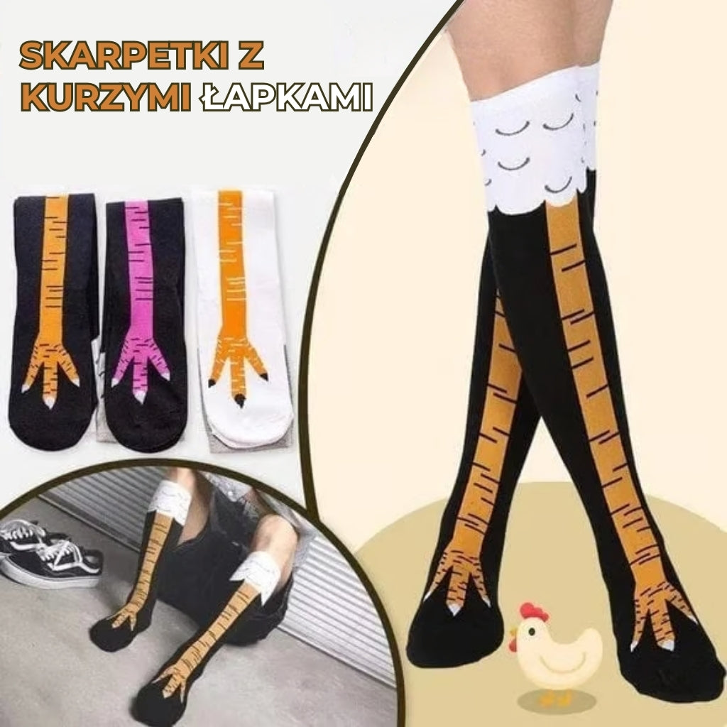 Skarpety z motywem kurczaka