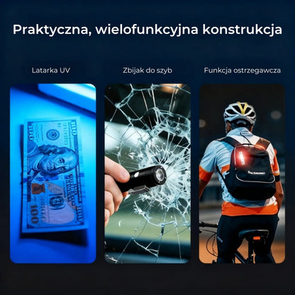 Mocna minilatarka na breloku z magnetyczną podstawą