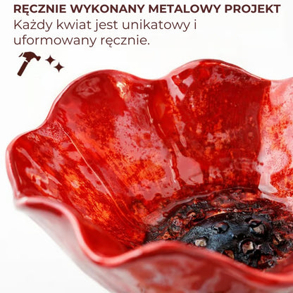 Ręcznie wykonana wanienka dla ptaków w kształcie kwiatu