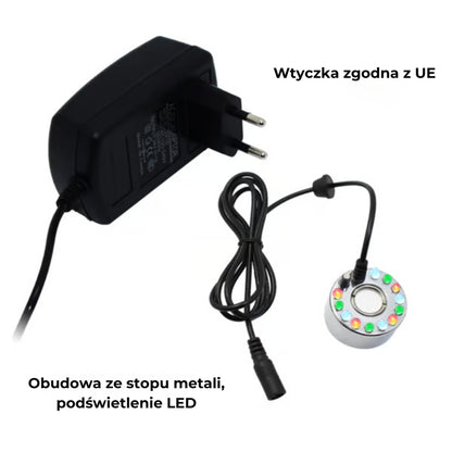 Ultradźwiękowy generator mgły wodnej (dekoracja i nawilżanie)