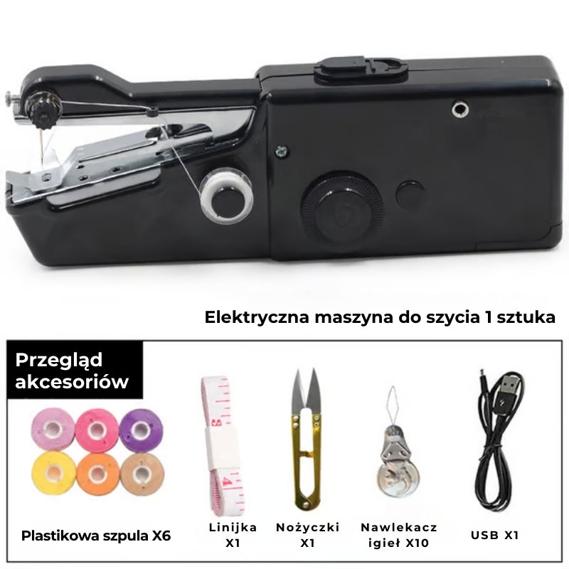 Przenośna kompaktowa maszyna do szycia – wygodna i łatwa w obsłudze