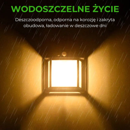 Solarna lampa ścienna