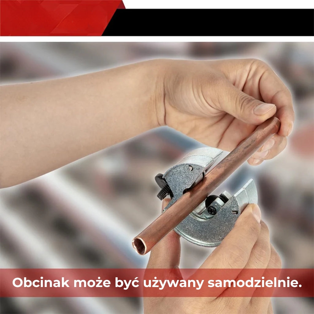 Kompaktowy obcinak do rur z zapadką (3 w 1)