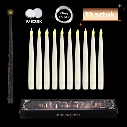 Magiczne świece unoszące się w powietrzu (10 szt.)
