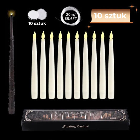 Magiczne świece unoszące się w powietrzu (10 szt.)