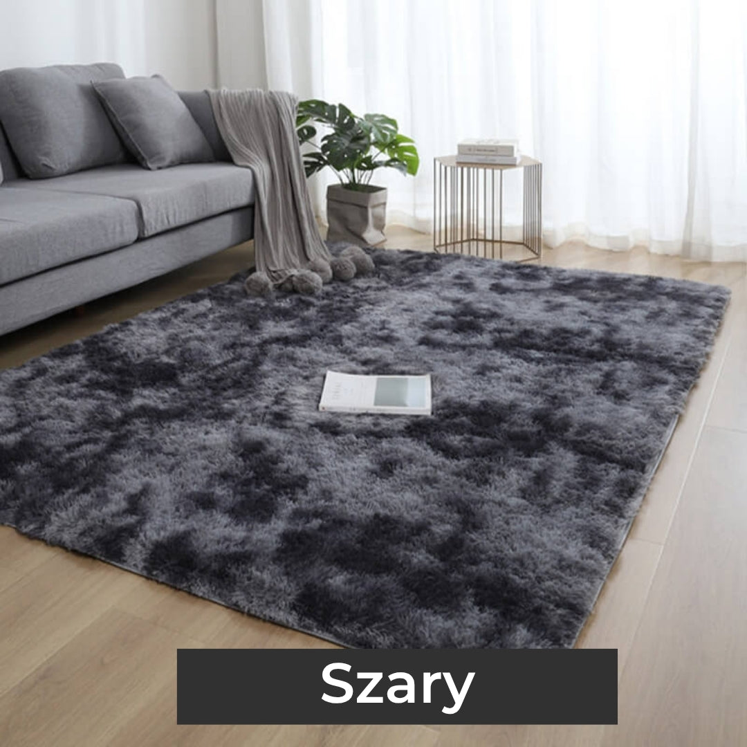 Pluszowy dywan z jedwabiu i wełny