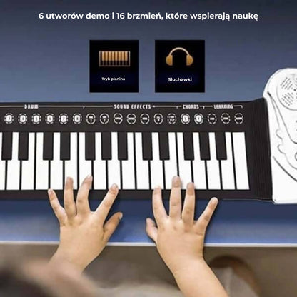 Zwijane pianino elektroniczne do nauki gry