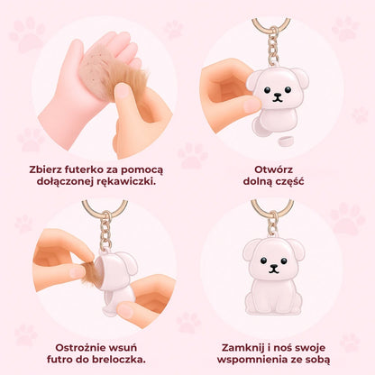 Snuzzle Brelok do kluczy z sierścią zwierzęcą