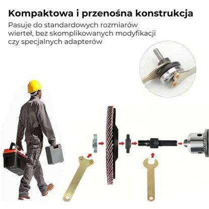 Zestaw adapterów – z wiertarki do szlifierki