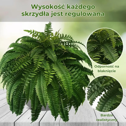 Odporna na promieniowanie UV, realistyczna sztuczna paproć bostońska